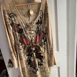 Spy Zone Exchange  Dress size Large Multicolored Butterfly dress